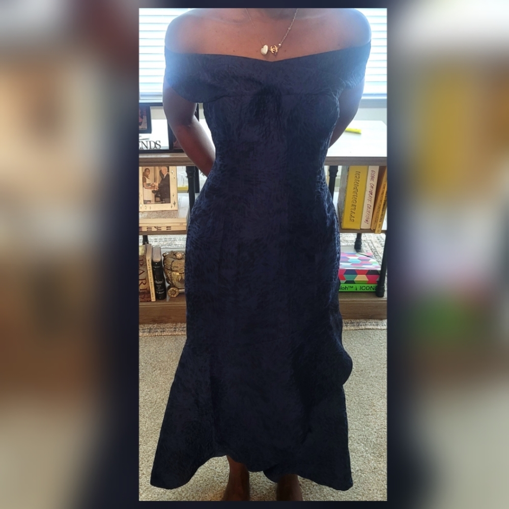 SOLD Midnight Navy Blue Evening Date Night Dress